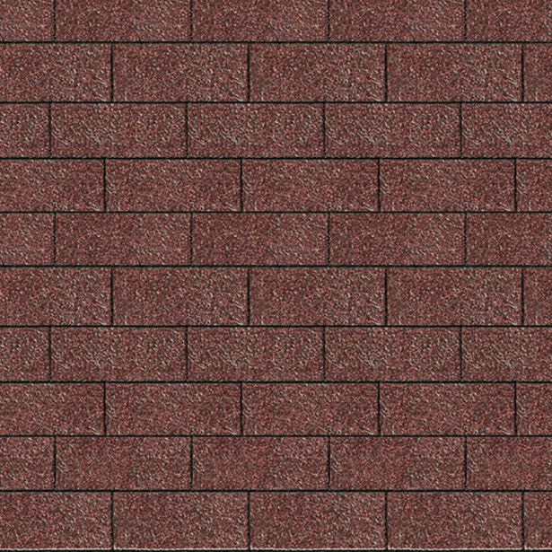 STREŠNE SKODLE KARIBU PRAVOKOTNE TEMNO RDEČE