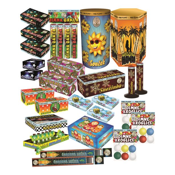 ZABAVNA PIROTEHNIKA PIRO PLANET SILVESTER IV 600 G / KAT. F2