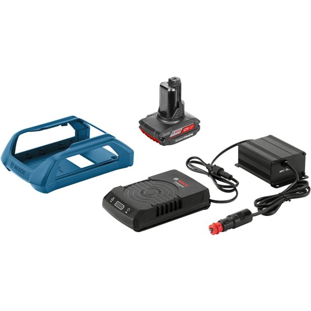 BOSCH ZAČETNI KOMPLET ZA BREZŽIČNO POLNJENJE 1X LITIJ-IONSKA AKUM. BATERIJA GBA 12V 2,5A W+AVTOMOB. POLNILNIK GAL 1830 W-DC