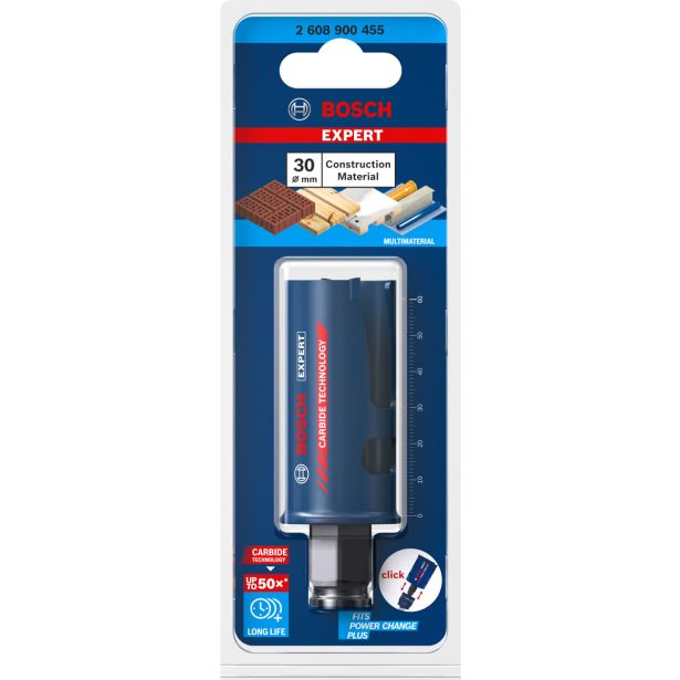 ŽAGA ZA IZREZOVANJE LUKENJ EXPERT CONSTRUCTION MATERIAL, 30 X 60 MM