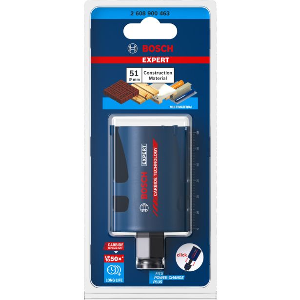 ŽAGA ZA IZREZOVANJE LUKENJ EXPERT CONSTRUCTION MATERIAL, 51 X 60 MM