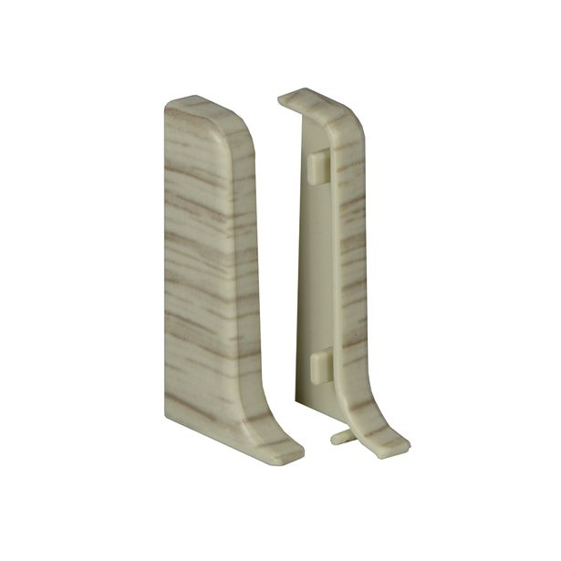 ZAKLJUČEK/ROZETA FN KONČNI ELEMENT SREB.JESEN 2 KOS ZA PVC LETEV