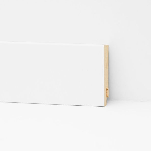 ZAKLJUČNA TALNA LETEV FLOOREXPERTS MDF DECOR F001 58X15 BELA NATIČNA M64