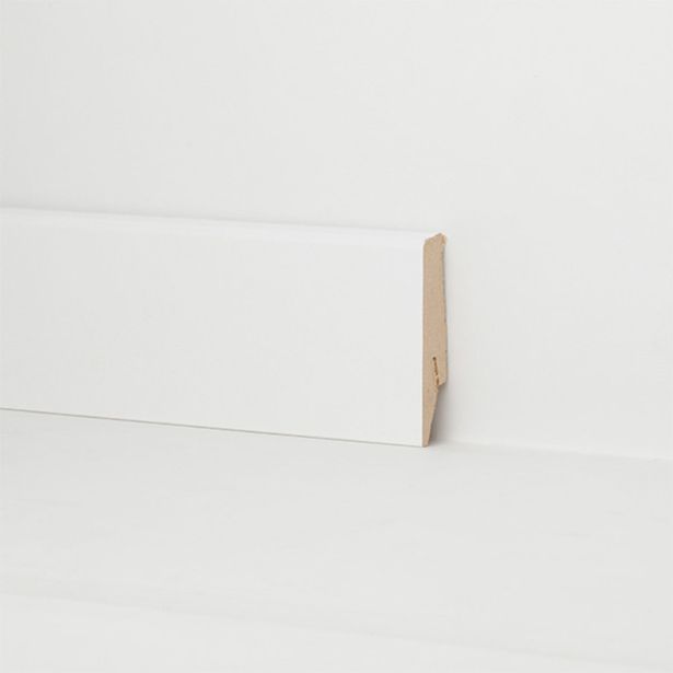 ZAKLJUČNA TALNA LETEV FLOOREXPERTS MDF DEKOR F001 58X18 BELA NATIČNA M61