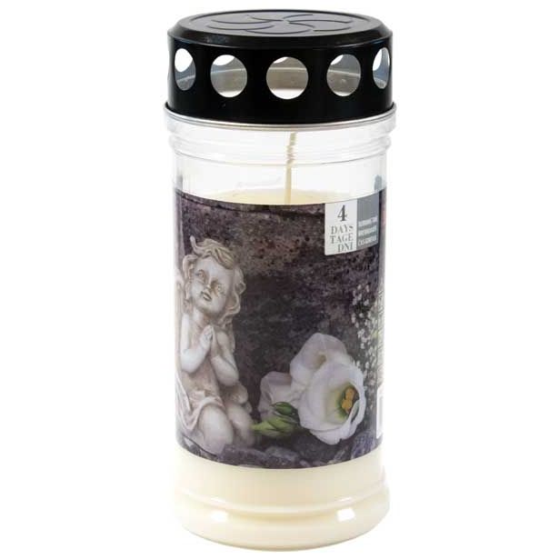 ŽALNA SVEČA ILKOS PREMIUM 4 DNEVNA BELA MOLEČI ANGEL