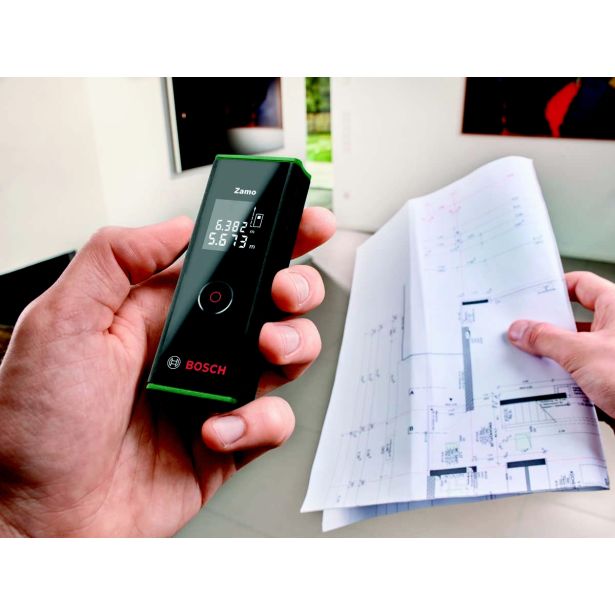 DIGITALNI LASERSKI MERILNIK RAZDALJ BOSCH ZAMO III SET