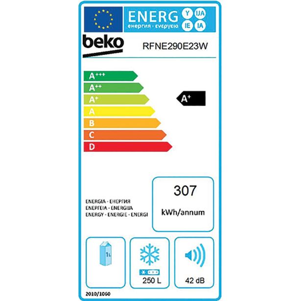 ZAMRZOVALNA OMARA BEKO RFNE 290E23W
