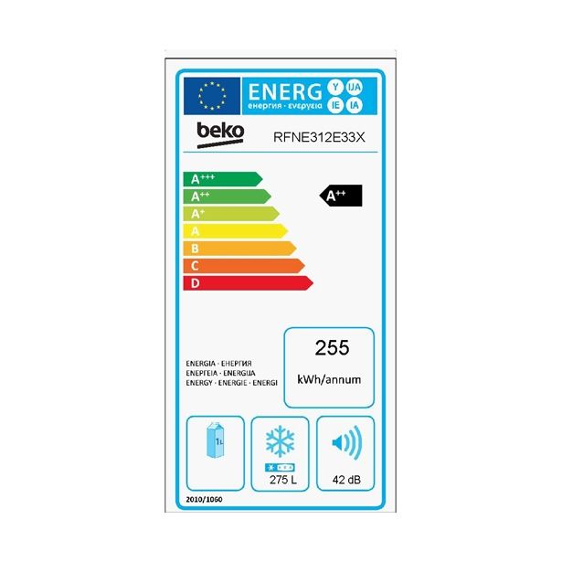 ZAMRZOVALNA OMARA BEKO RFNE 312 E33X