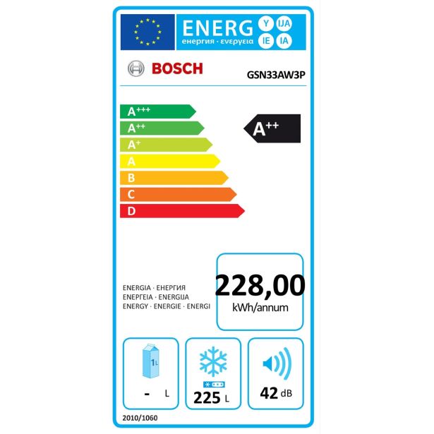 ZAMRZOVALNA OMARA BOSCH GSN 33AW3P