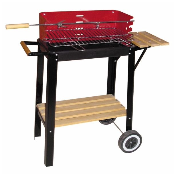 ŽAR NA OGLJE BIVA 50X26 CM NA KOLEŠČKIH G11943