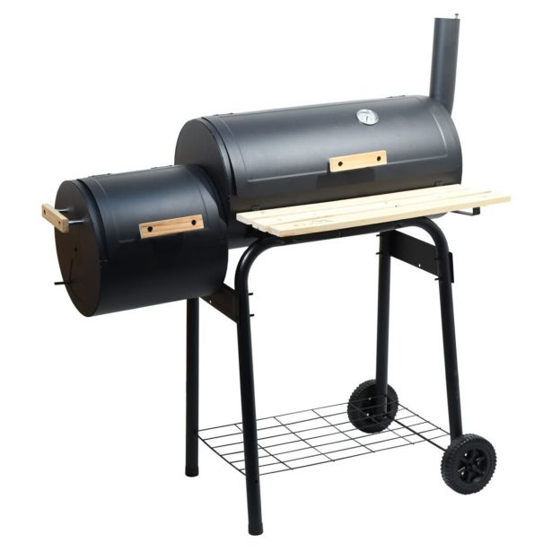 ŽAR NA OGLJE CATTARA SMOKIE 100X55X113 CM S PREKAJEVALNICO