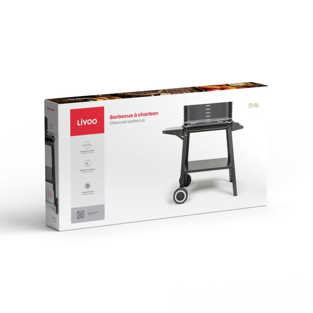 ŽAR NA OGLJE LIVOO DOC328 ČRN