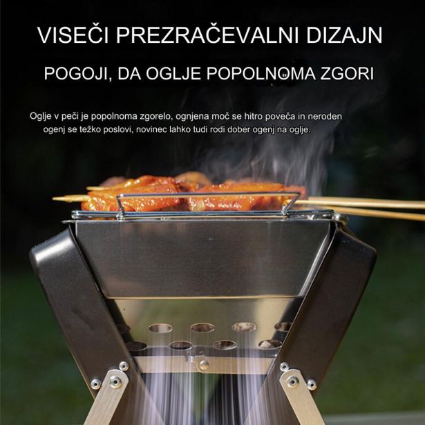 ŽAR NA OGLJE LYDSTO PRENOSNI BBQ