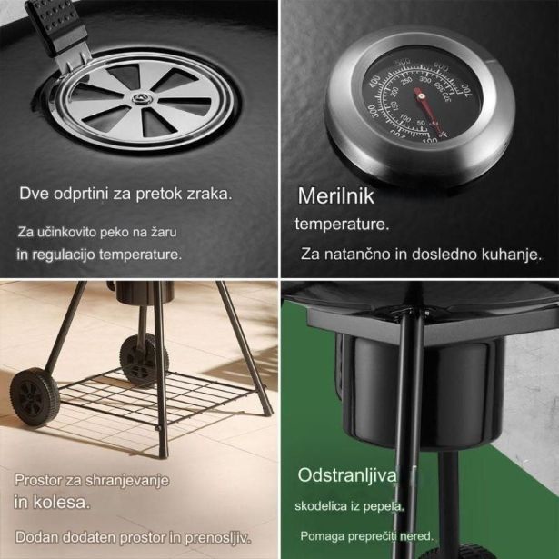 ŽAR NA OGLJE VONHAUS KETTLE BBQ ŽAR NA OGLJE VONDV-2500934