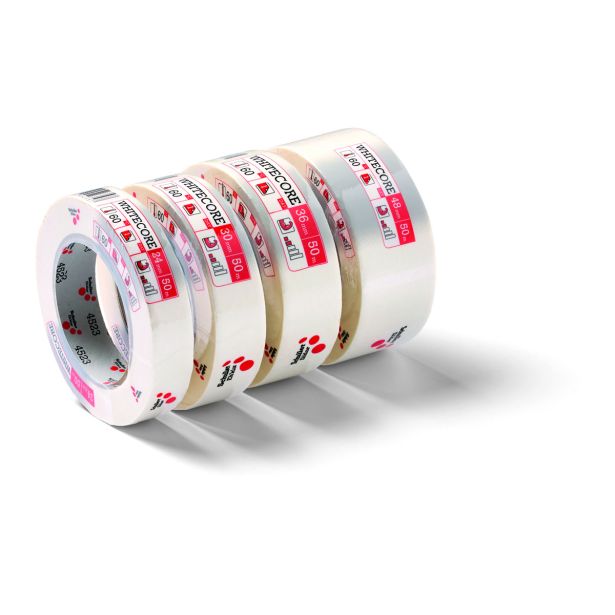 ZAŠČ. LEPILNI TRAK SCHULLER KREP WHITECORE 24MMX50M 60°C