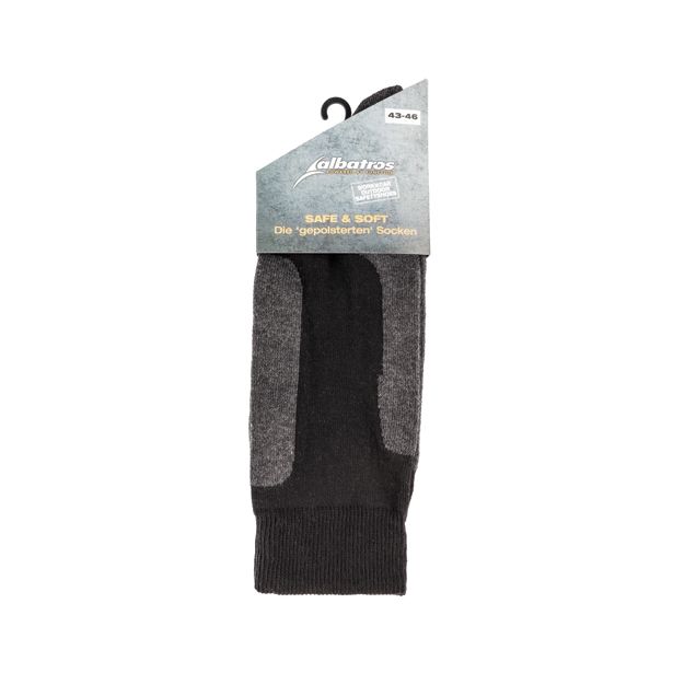 NOGAVICE ALBATROS SAFE & SOFT ŠT. 43-46 ČRNO/SIVE