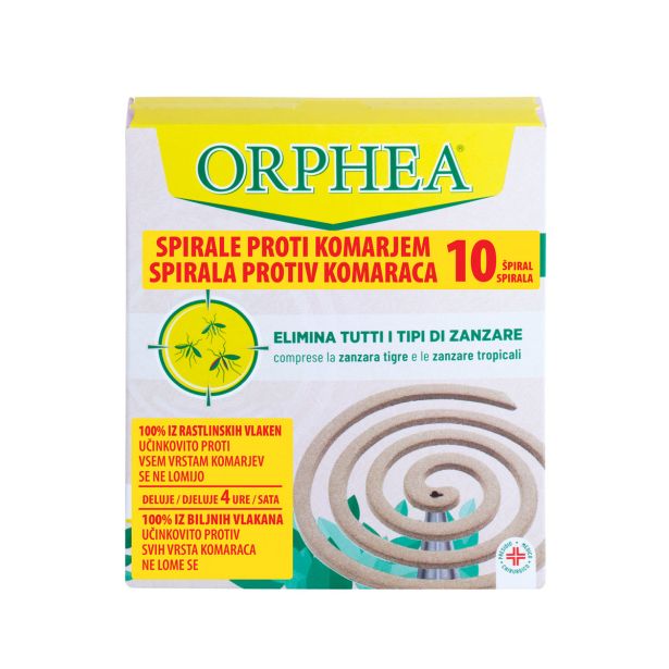 ZAŠČITA PRED INSEKTI ORPHEA BIO GORLJIVE SPIRALE PROTI KOMARJEM