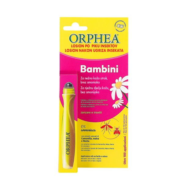 ZAŠČITA PRED INSEKTI ORPHEA LOSJON BAMBINI 10 ML PO PIKU ZA OTROKE