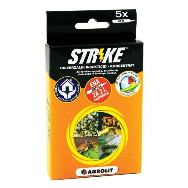 ZAŠČITA PRED INSEKTI STRIKE BIO INSEKTICID KONC. AMPULE 5 X 10ML