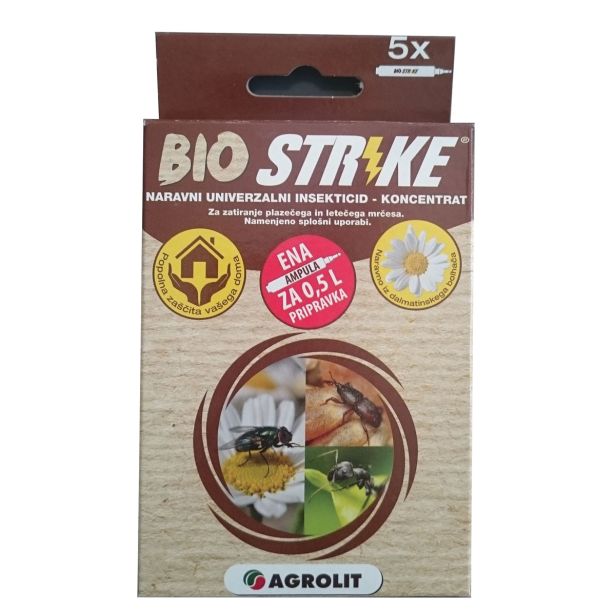 ZAŠČITA PRED INSEKTI STRIKE UNIV. INSEKTICID KONC. AMPULE 5X10 ML