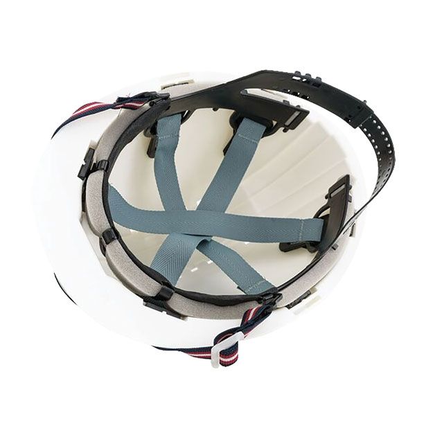 ZAŠČITNA ČELADA BELA GRADBENA TIP 200 Z REGULACIJO ZADAJ