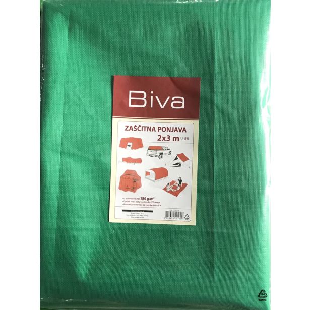 ZAŠČITNA PONJAVA ZAŠČITNA PONJAVA 2 X 3 M 180 G/M2 ZELENA MOČNA