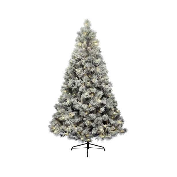 ZASNEŽENA NOVOLETNA JELKA IZ UMETNE MASE, IMITACIJA BORA, VIŠINE 210 CM