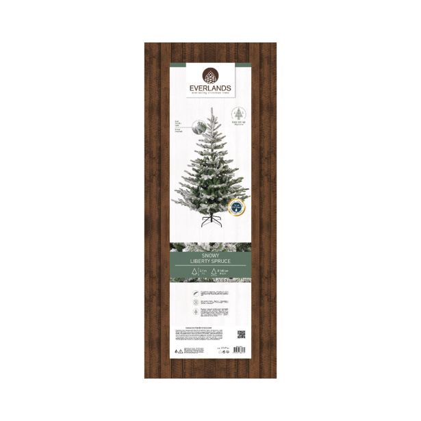 ZASNEŽENA NOVOLETNA JELKA IZ UMETNE MASE, VIŠINE 210 CM