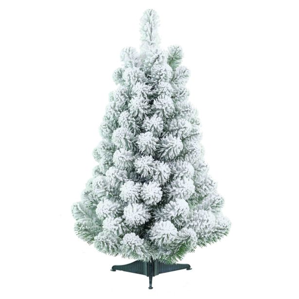 ZASNEŽENA NOVOLETNA JELKA IZ UMETNE MASE, VIŠINE 60 CM