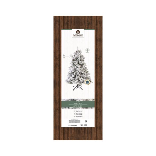 ZASNEŽENA NOVOLETNA JELKA LAUSANNE FIR IZ UMETNE MASE, VIŠINE 240 CM