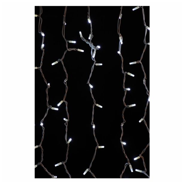 LUČKE MQ ZAVESA 500 LED 2.2 X 3M 230V IP44 BELA ŽICA BELE