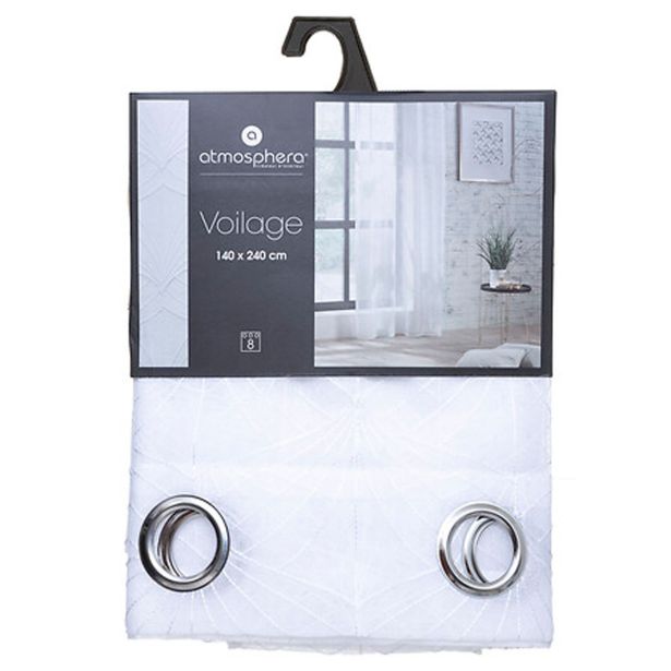 ZAVESA ATMOSPHERE MIA 140X240CM PES BELA