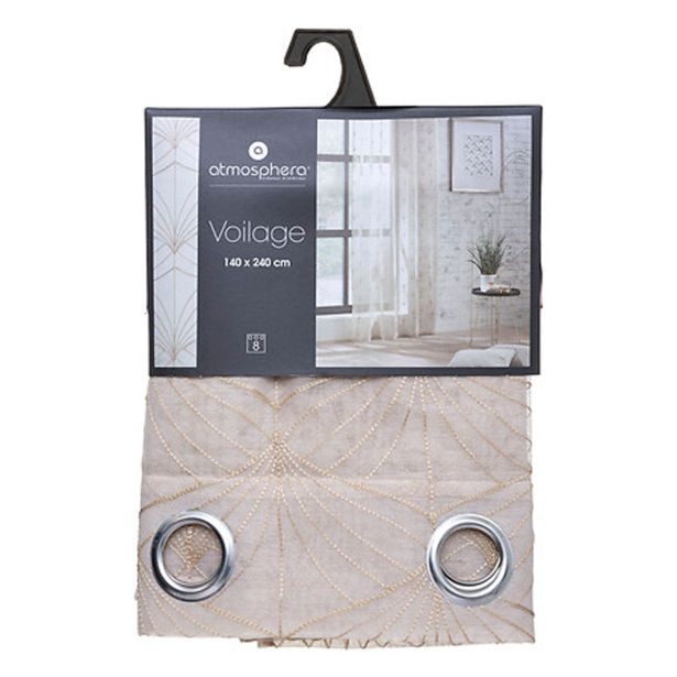 ZAVESA ATMOSPHERE MIA 140X240CM PES BEŽ