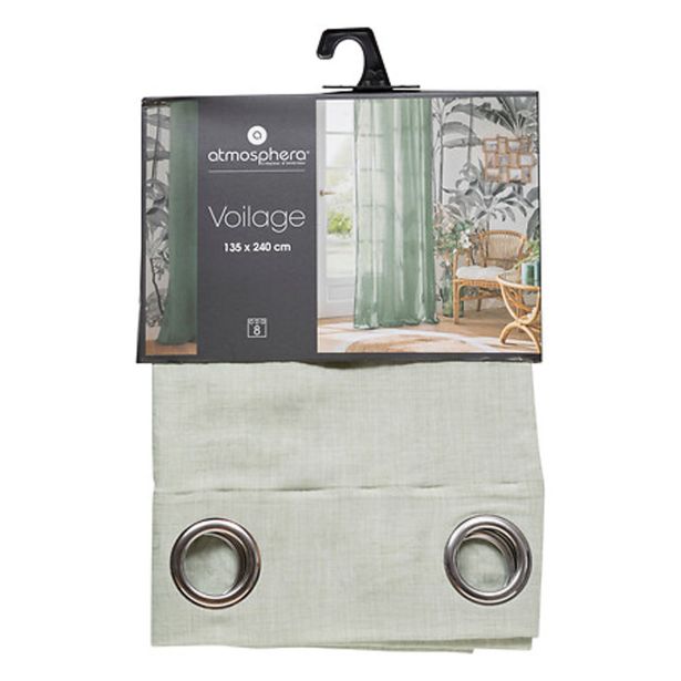 ZAVESA ATMOSPHERE PAXTA 130X240 CM BOMBAŽ/PASJA ZELENA