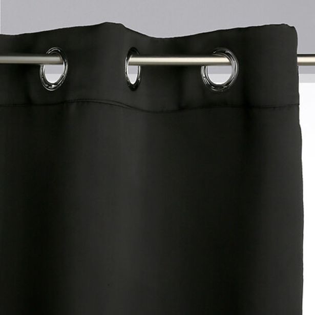 ZAVESA ATMOSPHERE ZATEMNITVENA 140X260CM PES ČRNA