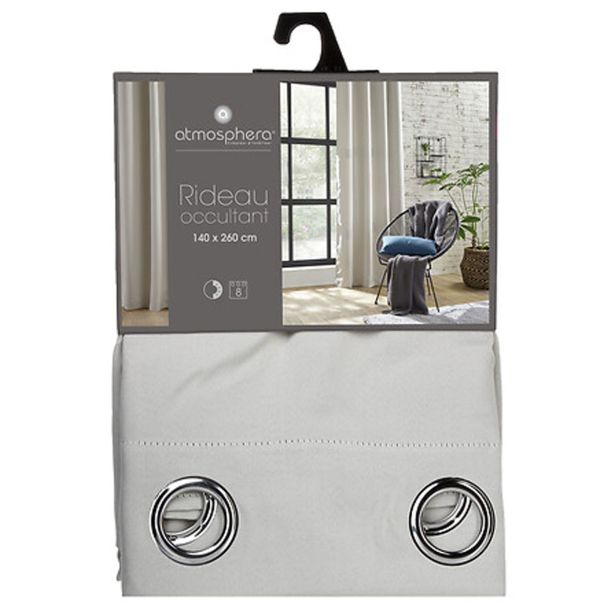 ZAVESA ATMOSPHERE ZATEMNITVENA 140X260CM PES KREM