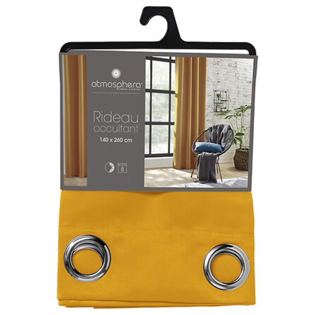 ZAVESA ATMOSPHERE ZATEMNITVENA 140X260CM PES OKER
