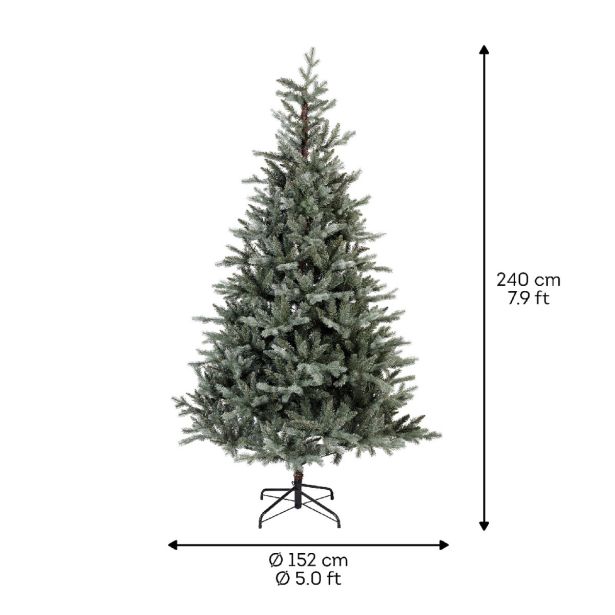 ZELENA NOVOLETNA JELKA ALLISON PINE IZ UMETNE MASE, VIŠINE 240 CM