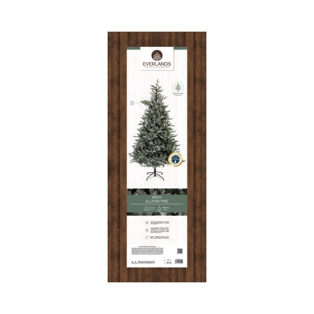 ZELENA NOVOLETNA JELKA ALLISON PINE IZ UMETNE MASE, VIŠINE 240 CM