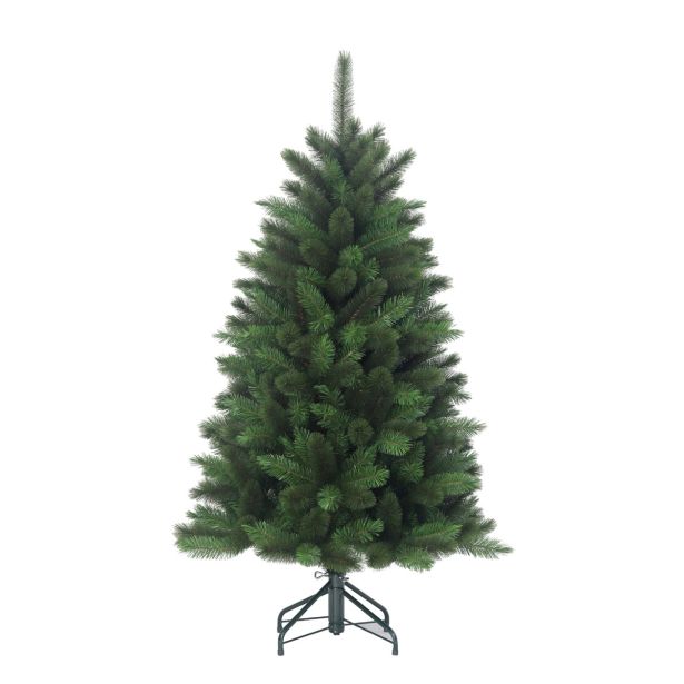 ZELENA NOVOLETNA JELKA IZ UMETNE MASE, IMITACIJA BORA, VIŠINE 155 CM