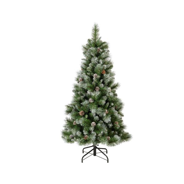 NOVOLETNA JELKA 150 CM LEDENA S STORŽI NORWICH PINE