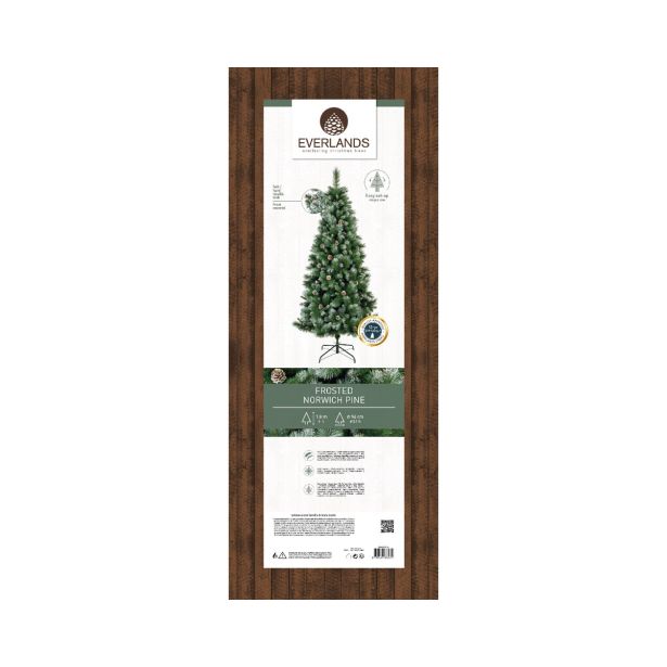 NOVOLETNA JELKA NORWICH PINE IZ UMETNE MASE 180 CM