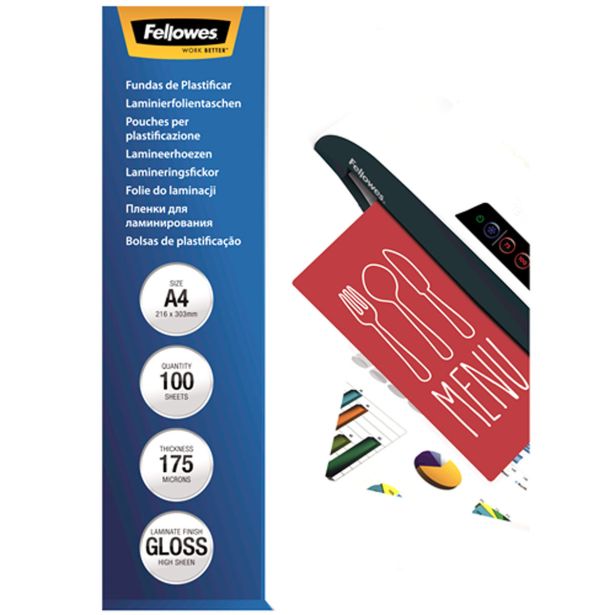 ŽEPKI ZA PLASTIFIKATOR FELLOWES A4/175 MIC