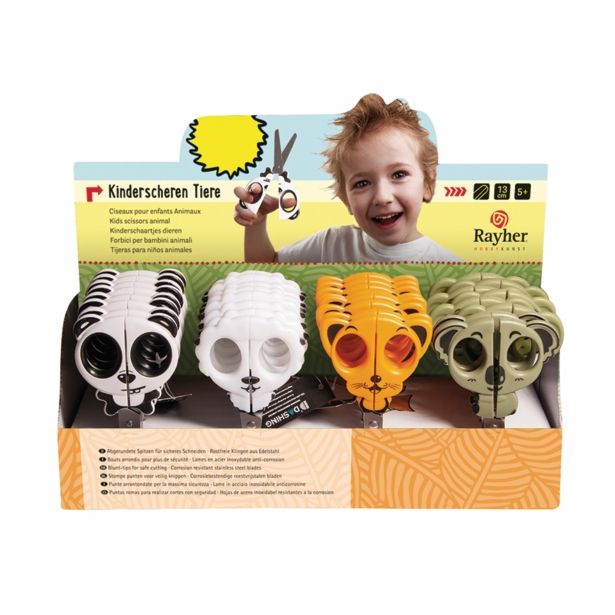 ŠKARJE RAYHER OTROŠKE V OBLIKI ŽIVALI 13CM