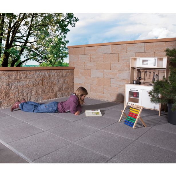 BETONSKI IZDELEK ZOBEC ZIDAK 2 STRANO LOMLJEN PEŠČENO BEL