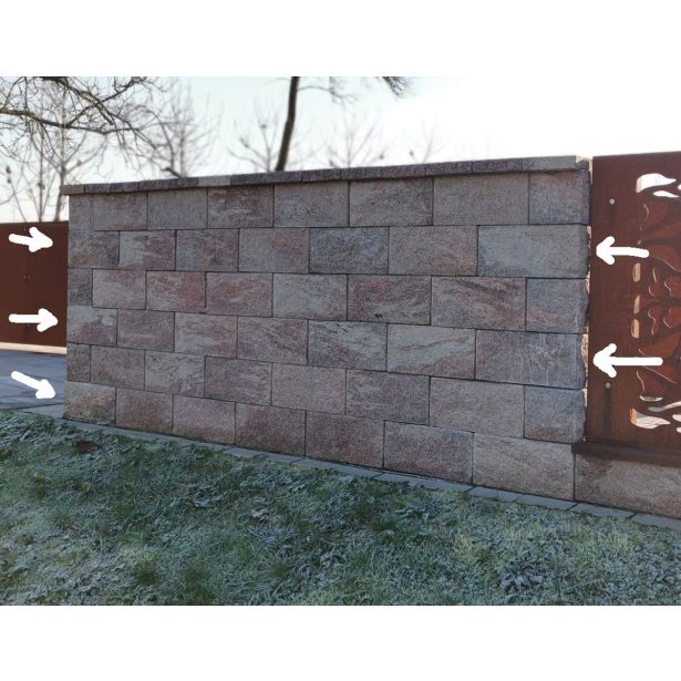 BETONSKI IZDELEK KOGRAD ZIDAK FUTURAX ZAKLJUČNI MIX NATURA 40X20X20