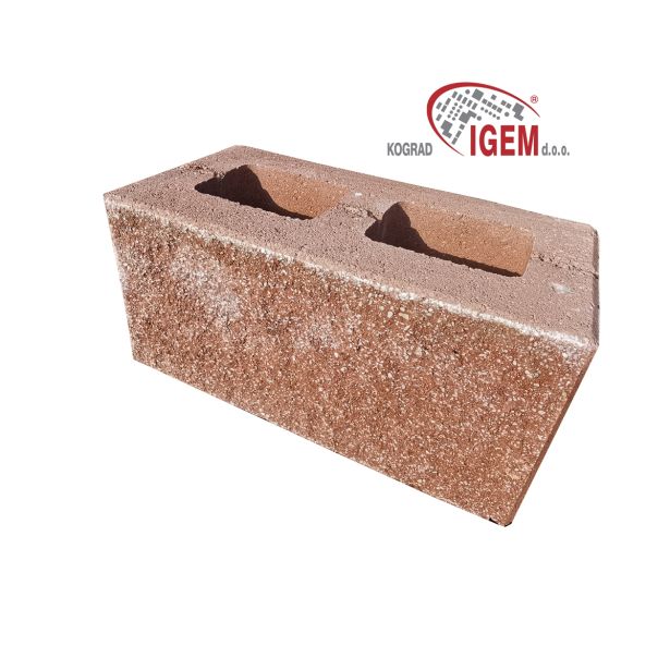 BETONSKI IZDELEK KOGRAD ZIDAK FUTURAX ZAKLJUČNI RJAV 40X20X20