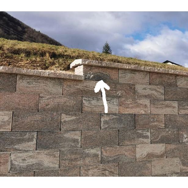 BETONSKI IZDELEK KOGRAD ZIDAK ZAKLJUČNI 50X25X19 MIX NATURA