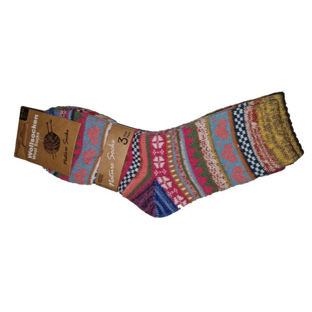 ZIMSKA OBLAČILA HENRIKSON NOVOLETNE NOGAVICE 3/1 SORT.