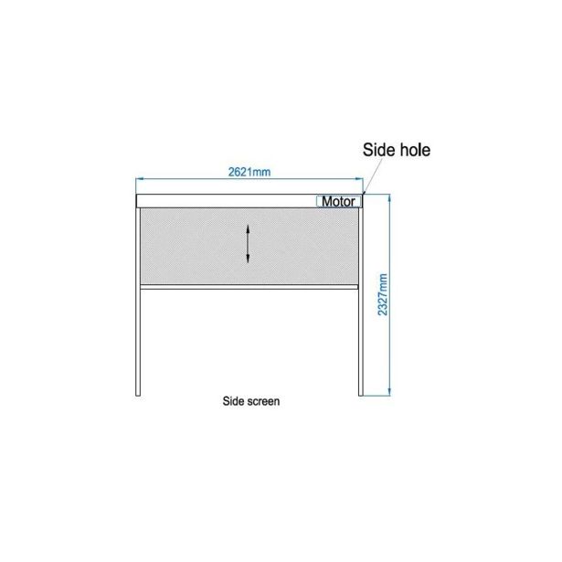 ZIP SCREEN 286 CM MS VISCOM ZA PERGOLO 286 X 286 CM.